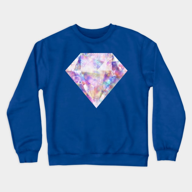 Sparkly Glittering Colorful Diamond Crewneck Sweatshirt by Alice_Wieckowska